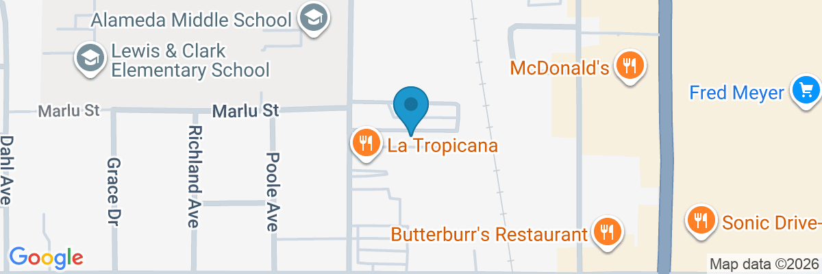 Map showing facility locations